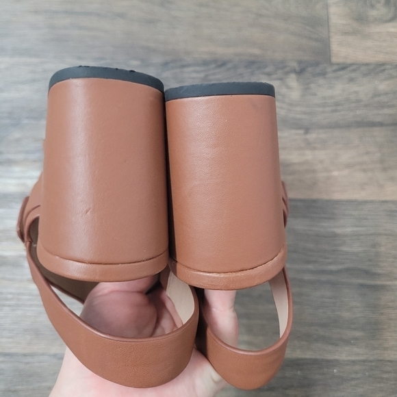 Karl Lagerfeld Paris Jaylynn brown heeled sandals size 9.5 - Picture 9 of 9